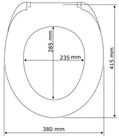 Sedile WC a chiusura facilitata News, 45 x 38,8 cm Frog - Wenko