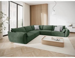 Divano angolare verde scuro (variabile) Vanda - Mazzini Sofas