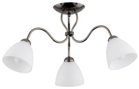 Lampadario a plafone ARIEL 3xE27/15W/230V grigio