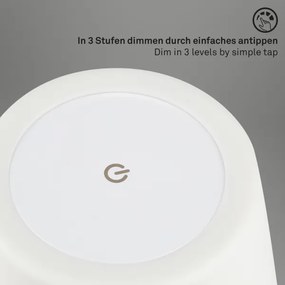 Brilo - Lampada LED esterna dimmerabile ricaricabile 3W 5V IP44 2000mAh