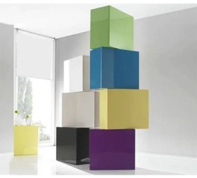 Mobile Pensile cubo ad 1 anta COLORS BIANCO