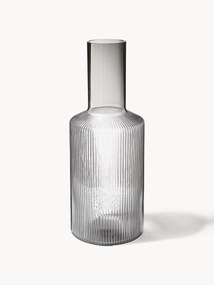 Caraffa in vetro soffiato con scanalatura in rilievo Ripple, 1 L