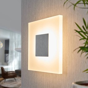Applique da parete a LED Berlind Lucande, Bianco / Opale, Soggiorno / Sala da pranzo, Plastica, Moderno, Applique a LED