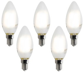 Set di 5 Lampadine LED Smart E14 C35 Opaco 4.2W 470lm 2700-6500K