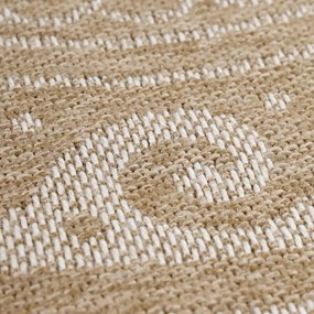 Tappeto tondo beige per esterni ø 120 cm Comilla - Ayyildiz Carpets