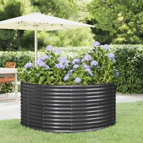 Letto Giardino Acciaio Vernice A Polvere 140x140x68cm Antracite /