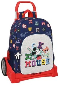 Trolley per la Scuola Mickey Mouse Clubhouse Only one Blu Marino (33 x 42 x 14 cm)
