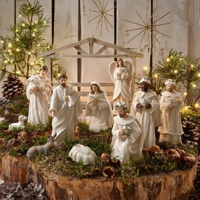 LOBERON Set di 12 statuine per il presepe Santo