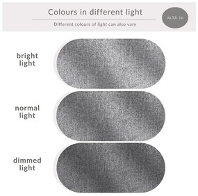 Letto matrimoniale imbottito grigio con spazio contenitivo e rete 200x200 cm Lounge L - Maison de Rêve