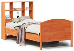 Letto libreria senza materasso marrone cera 90x190 cm in pino