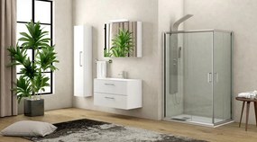 Box doccia 120x90 cm cristallo trasparente altezza 180cm K410 - KAMALU