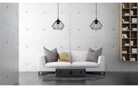 Lampadario a sospensione con filo CEED 1xE27/60W/230V nero