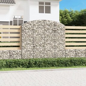 Cesto Gabbione Ad Arco 200x30x180/200 Cm Ferro Zincato /