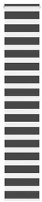 Tenda A Rullo Zebra Nero Larghezza Tessuto 35,9 Cm Poliestere /