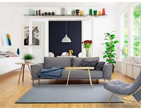 Tappeto grigio , 60 x 110 cm Berna Liso - Universal