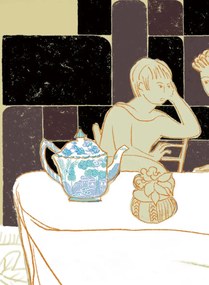Élitis Carta da parati panoramica Le Dejeuner - Panel 5