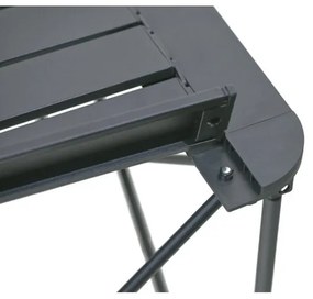 Tavolo da campeggio pieghevole 52x52cm antracite