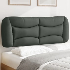 Cuscino Testiera Grigio Scuro 140 Cm İn Tessuto /