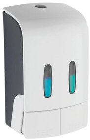 WENKO 24591100-Dispenser per sapone TARTAS 480 ml bianco/grigio