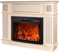 Camino Elettrico da Pavimento 92,9x120x28 cm Effetto Fiamma 1500W Miracle & Zakinthos