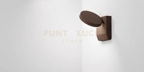 Zenda applique ip65 corten 4000k 1326lm 20w orientabile d.16cm