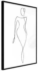 Poster  Impeccable Figure  Cornice Quadri Cornice nera, Larghezza x Altezza Home decor 20x30