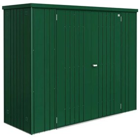 Box portattrezzi in alluminio BIOHORT 230 L 227 x P 83 x H 182.5 cm verde scuro