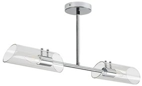 Rabalux 75030 - Lampadario da bagno a sospensione con supporto rigido TEODORO 2xE14/12W/230V IP44 cromo
