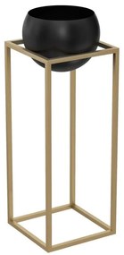 Vaso da fiori in metallo 81,3x29 cm oro