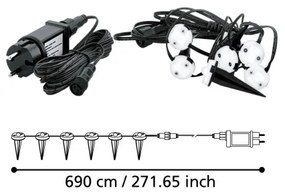 Eglo 900117 - Catena decorativa da esterno LED SPINETOLI 6xLED IP65