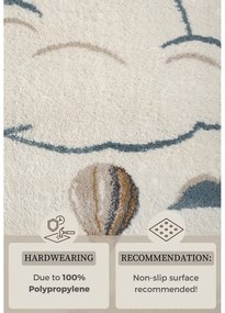 Tappeto per bambini color crema 120x170 cm Hot Air Balloon – Hanse Home