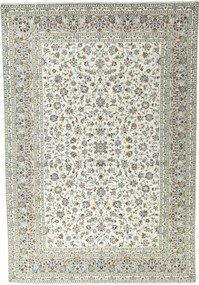 Kashan Tappeto 350x240 Beige (Iran) Annodato A Mano