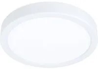 Plafoniera Moderna Fueva 5 In Acciaio Bianco Led Integrato 17W 3000K