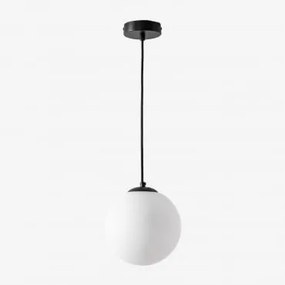 Lampada Da Soffitto A Sfera In Vetro Uvol Nero & Ø19 Cm - Sklum