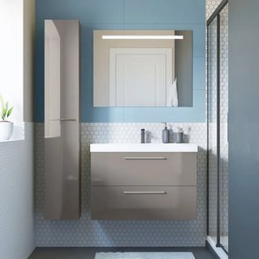 Mobile sottolavabo e lavabo Remix New grigio granito L 90 x H 57.7 x P 46 cm