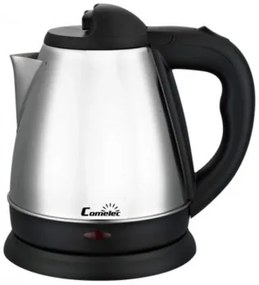 Bollitore COMELEC D227990 1,2 L 1600W Bianco Nero Nero/Argentato Argentato Acciaio inossidabile 1200 W 1600 W 1 L