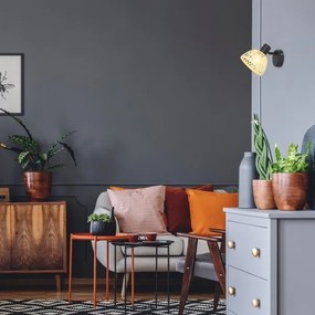 Rabalux 3133 - Faretto da parete RATTAN 1xE14/15W/230V rattan