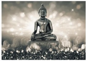 Fotomurale adesivo  Silver Buddha  Larghezza x Altezza Home decor 343x245