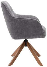 Set di sedie da pranzo grigia in imbottito 2 pz Avola – Unique Furniture