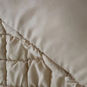 Biancheria da letto beige per letto matrimoniale 200x200 cm Puffer - Catherine Lansfield