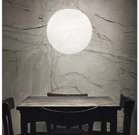 Ideal Lux - Lampadario a sospensione con filo CARTA 1xE27/25W/230V diametro 30 cm bianco