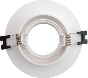 Faretto da Incasso Orientabile Foro Ø75-80mm Bianco