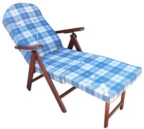 FAGGI PRO - poltrona sdraio 4 posizioni completo di cuscino con poggiapiedi