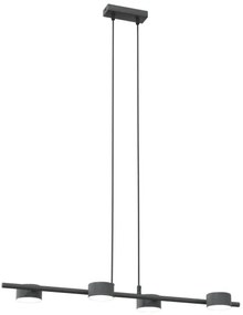 Lampadario a sospensione con filo SORA 4xGX53/12W/230V nero