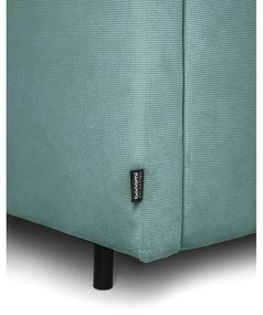 Divano turchese allungabile/con contenitore con rivestimento in velluto a coste 215 cm Bjork – Bonami Selection