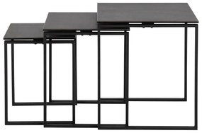 Tavolini neri in set da 3 Katrine - Actona