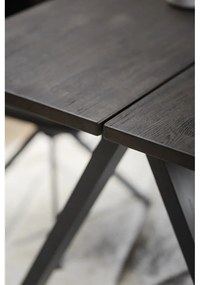 Tavolo da pranzo pieghevole con piano in rovere 170x100 cm Carradale - Rowico