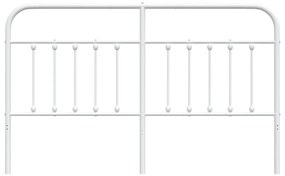 Testiera in Metallo Bianco 160 cm