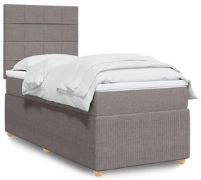 Giroletto A Molle Con Materasso Tortora 90x190 Cm İn Tessuto /