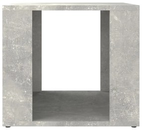 Comodino grigio cemento 41x40x36 cm in legno multistrato